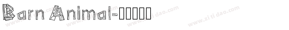 Barn Animal字体转换